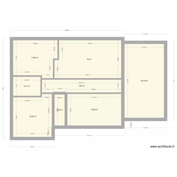 ETAGE bre. Plan de 8 et 94 m² ETAGE bre. Plan de 8 et 94 m²