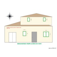 KHADDAR FAÇADE OUEST PRINCIPALE  ITE + FENÊTRES