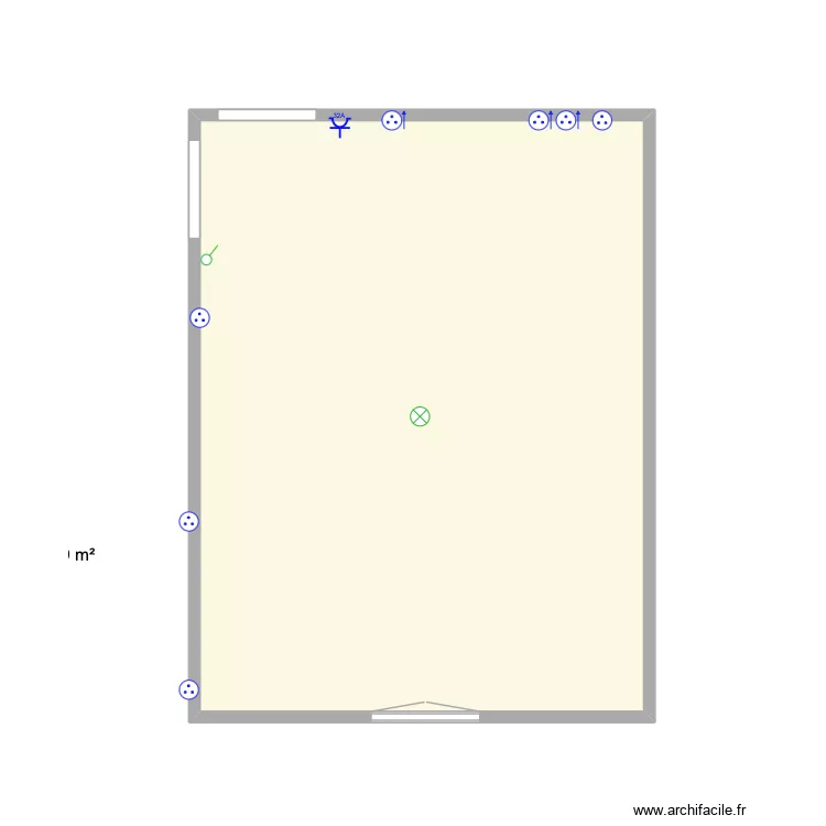 arri&egrave;re cuisine morlaix Rapizza. Plan de 1  et 22 m²