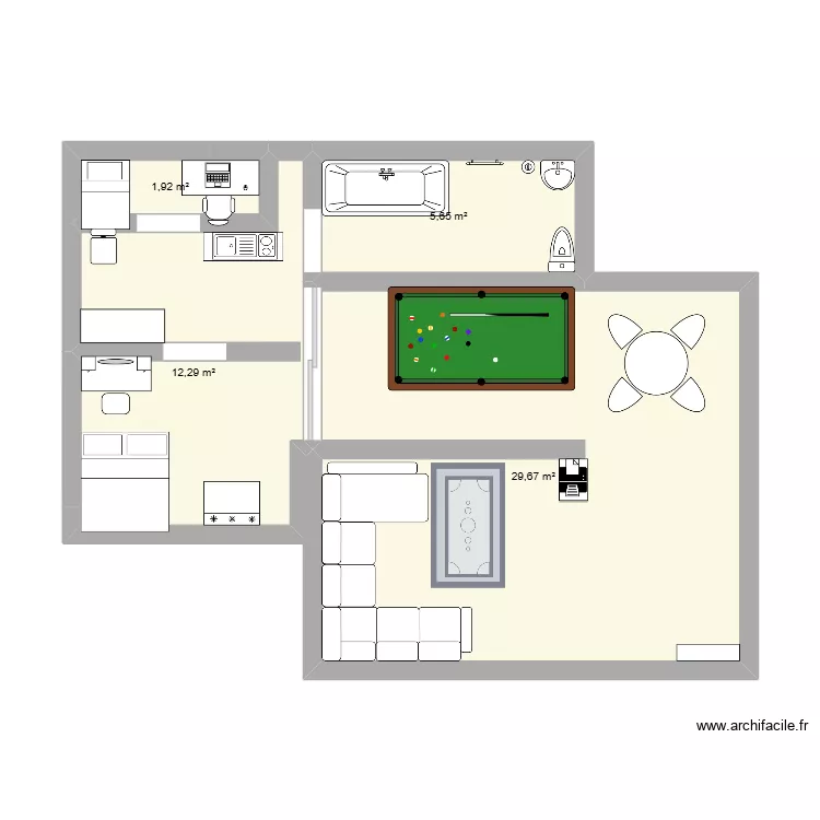 villa . Plan de 
