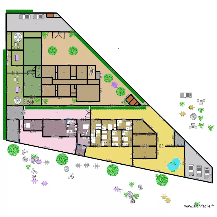 MAISON / STUDIO / HOTEL 7 CH / RESTAURANT 050825A. Plan de 
