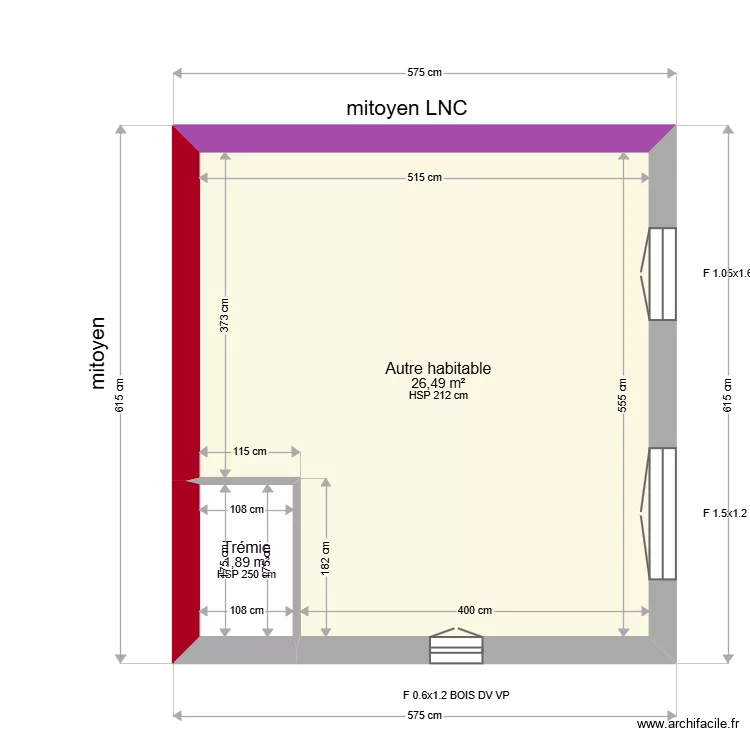 BEDARIOL. Plan de 