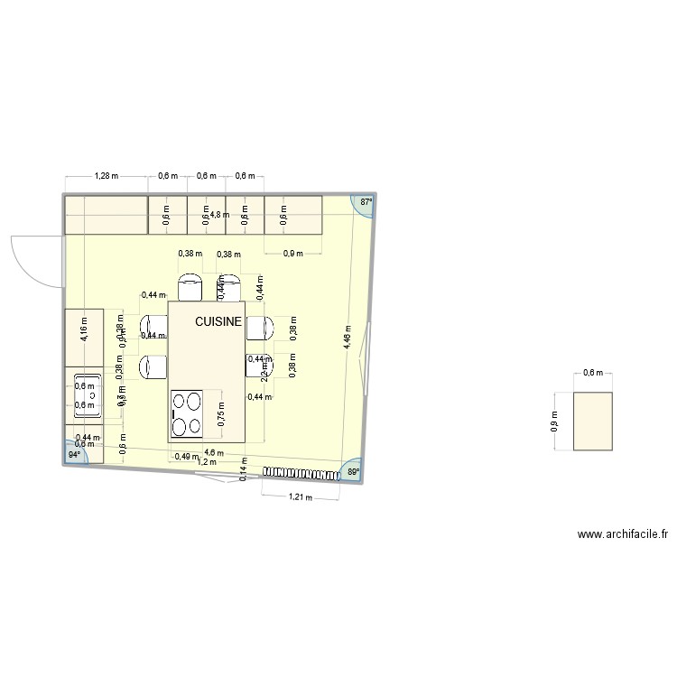 Cuisine3. Plan de 0 pièce et 0 m2