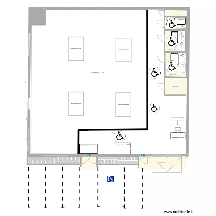 SALLE FFG - APRES TRAVAUX v2. Plan de 