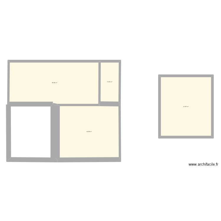 Simple_. Plan de 4 pièces et 146 m2