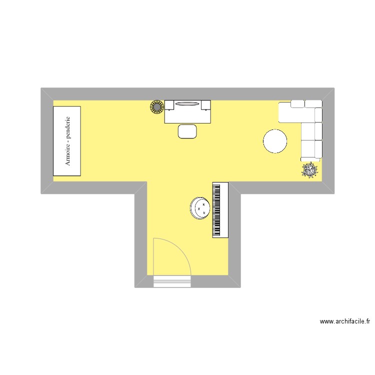 loge théâtre. Plan de 0 pièce et 0 m2