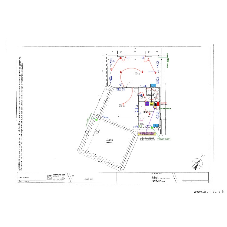 Plan électrique JÖST - sous sol 25/08/2025. Plan de 0 pièce et 0 m2