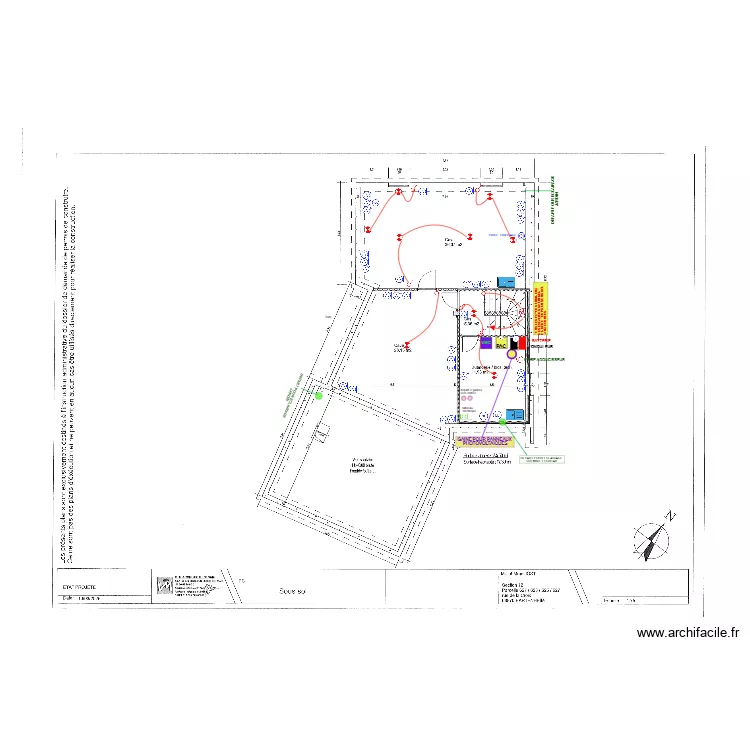 Plan &eacute;lectrique J&Ouml;ST - sous sol 25/08/2025. Plan de 