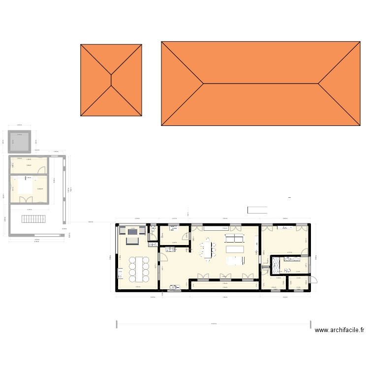 New 1101 droite 2. Plan de 11 pièces et 171 m2
