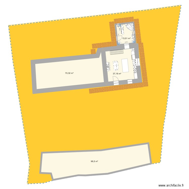 PLAN DU RDC + SDB RDC. Plan de 15 pièces et 576 m2