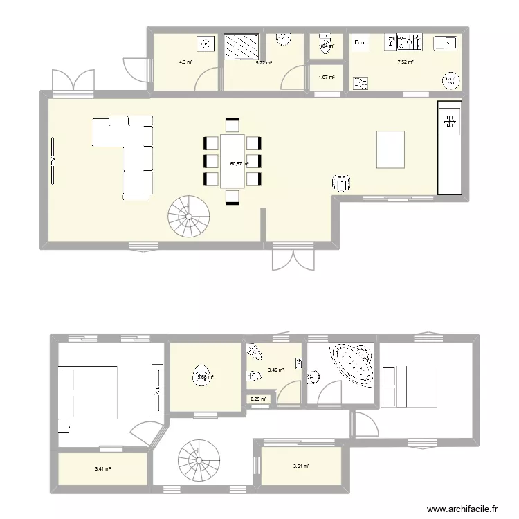 Plan Maison future. Plan de 11 et 96 m² Plan Maison future. Plan de 11 et 96 m²