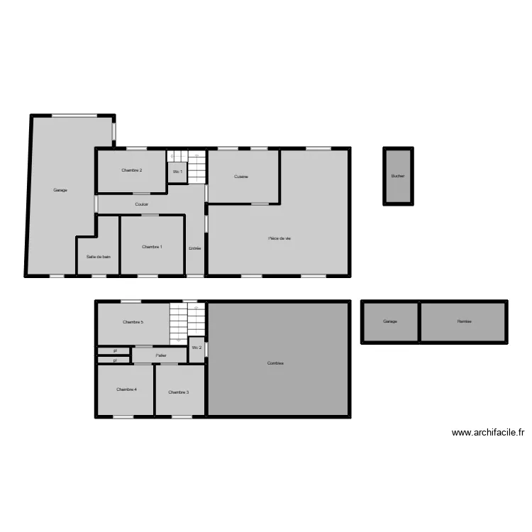 vigour Termites. Plan de 19 pièces et 116 m²