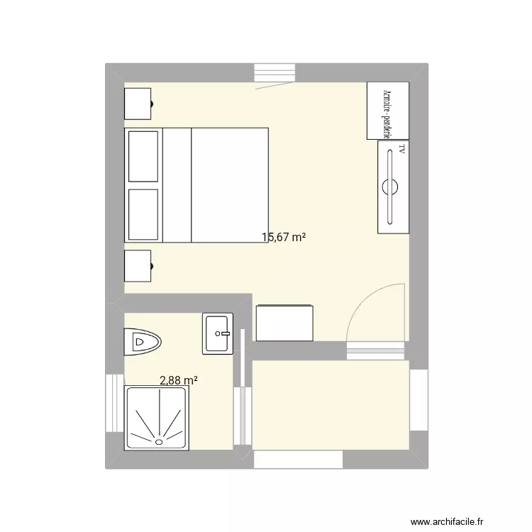 Upstairs spare room sdb. Plan de Upstairs spare room sdb. Plan de