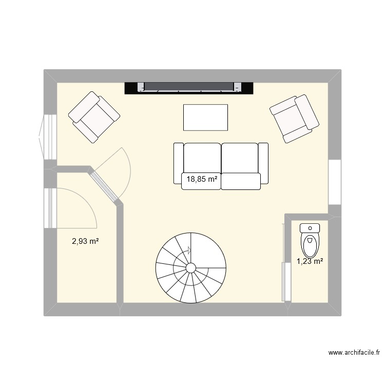 maison st jean. Plan de 10 pièces et 63 m2