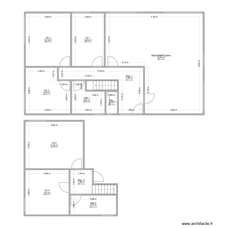 GEOFFROY 2. Plan de 13 Pièces et 150 m² GEOFFROY 2. Plan de 13 Pièces et 150 m²