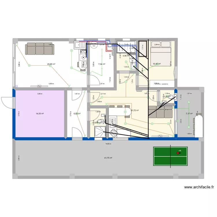 PROJET FAB et JO V2 RESEAU EVACUATION. Plan de 11 et 137 m² PROJET FAB et JO V2 RESEAU EVACUATION. Plan de 11 et 137 m²