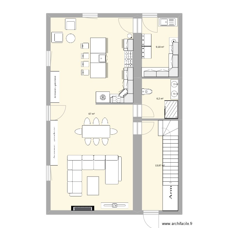 RDCSANSCONTRAINTESGOUTSONNY. Plan de 0 pièce et 0 m2