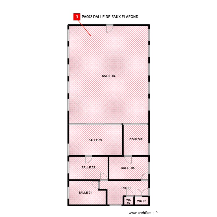 PLAN DIOCESE BEAUCAIRE. Plan de 9 pièces et 103 m2