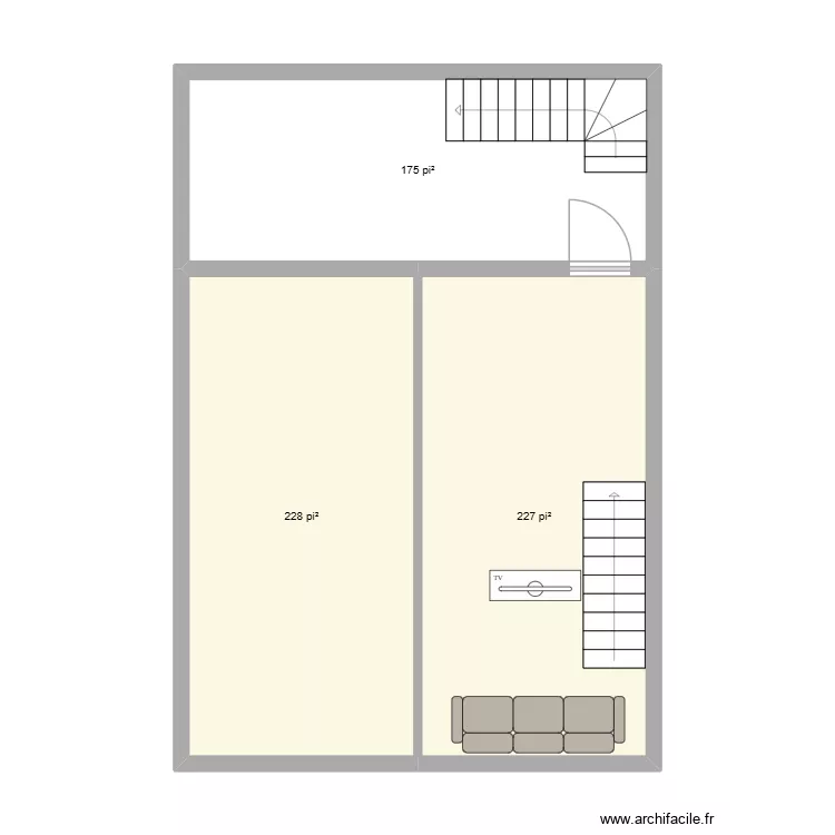 maison SS. Plan de 3 Pièces et 59 m² maison SS. Plan de 3 Pièces et 59 m²