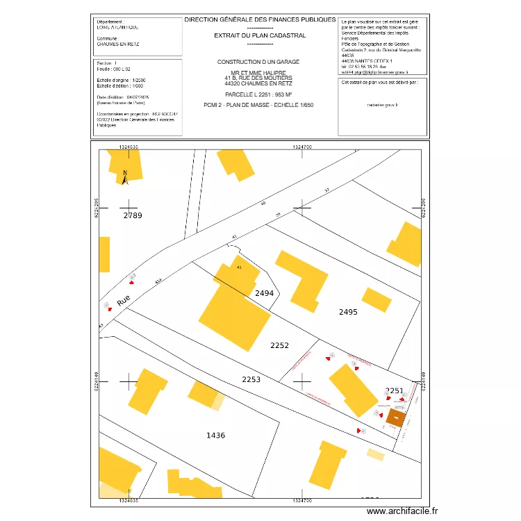 PCMI 2 HALIPRE. Plan de 
