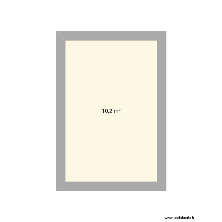 Chambre. Plan de 1 pièce et 10 m2