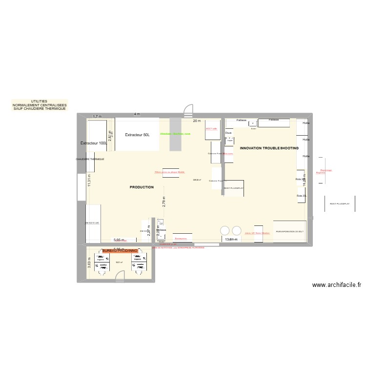 hall pilote ROSE DE MAI 12-09-2025-2. Plan de 2 pièces et 243 m2