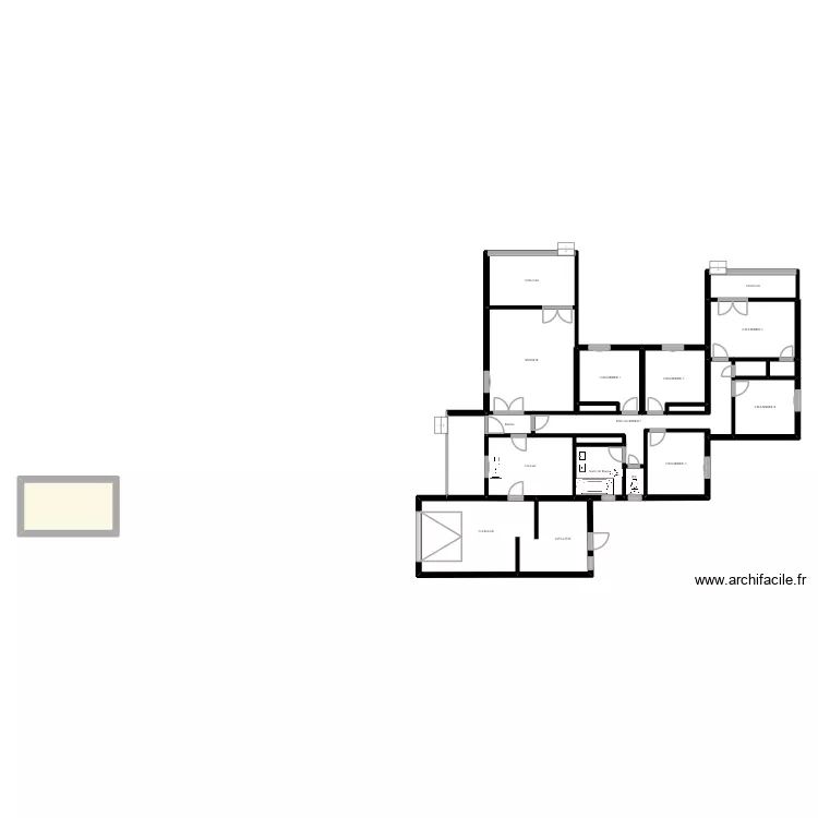 Cit&eacute; d'AVIGNON n&deg;7. Plan de 21  et 168 m²