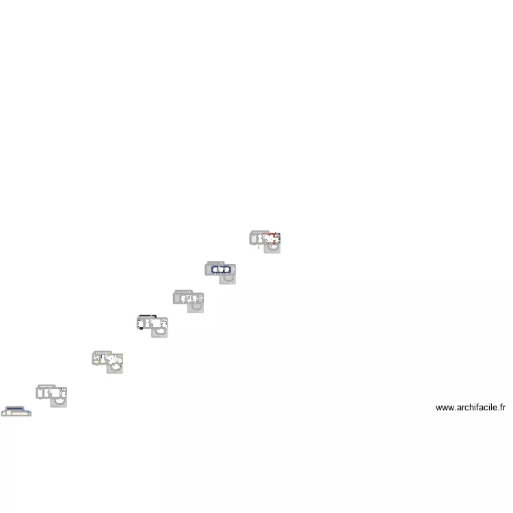 Maison existant. Plan de 