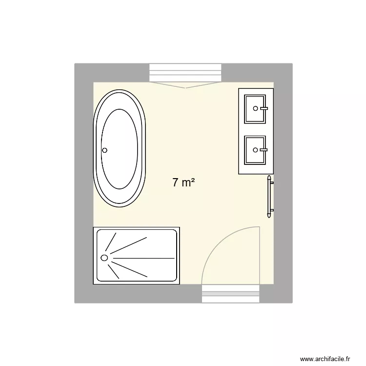salle de bain 4. Plan de 