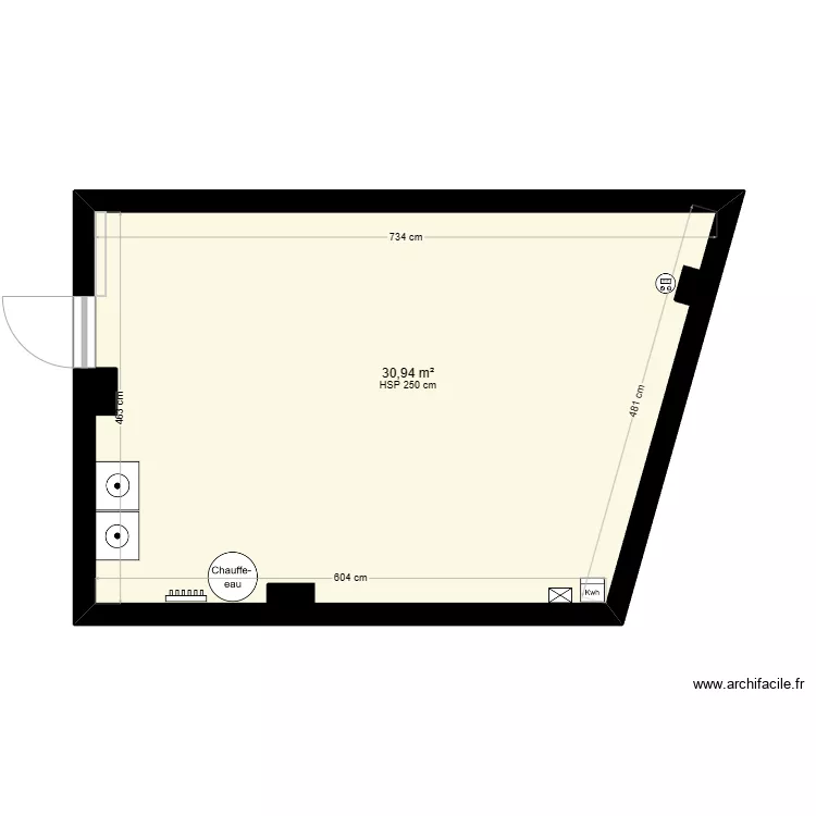 BERGER garage. Plan de 