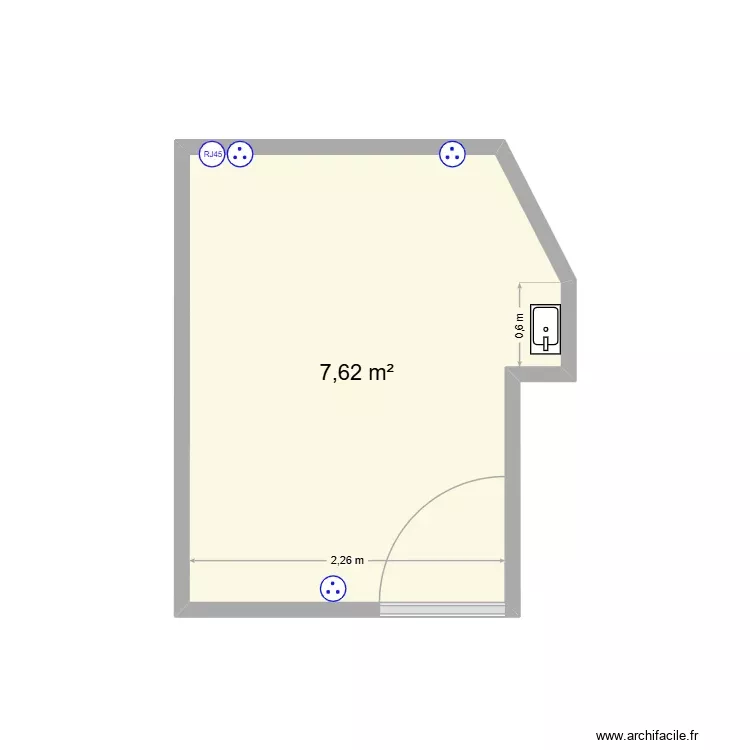 Atol Linage Andreziex-Bouthéon - Salle 2. Plan de 1 Pièce et 8 m² Atol Linage Andreziex-Bouthéon - Salle 2. Plan de 1 Pièce et 8 m²
