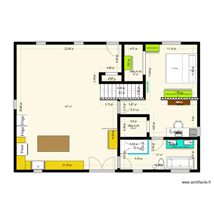 TOON - OPTION B. Plan de 6  et 93 m²