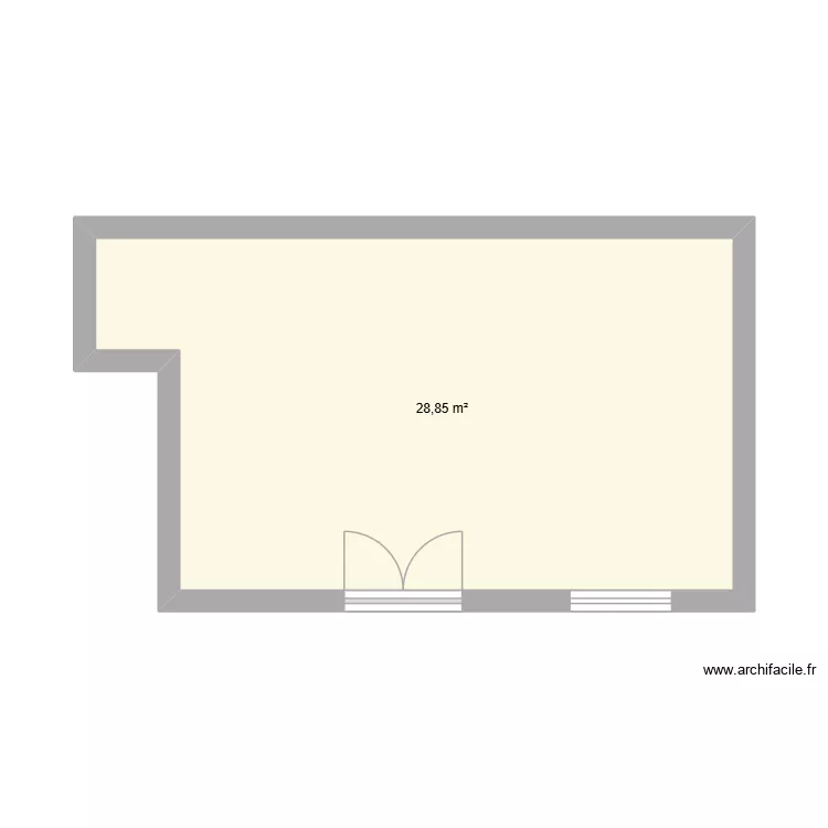 Pierrefonds. Plan de 1 et 29 m² Pierrefonds. Plan de 1 et 29 m²