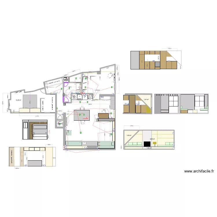 SAINT FIACRE 2026. Plan de 6  et 26 m²