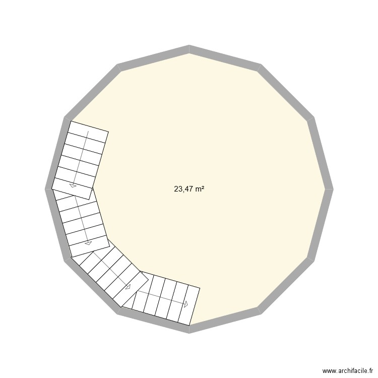 Маяк 2. Plan de 1 pièce et 23 m2