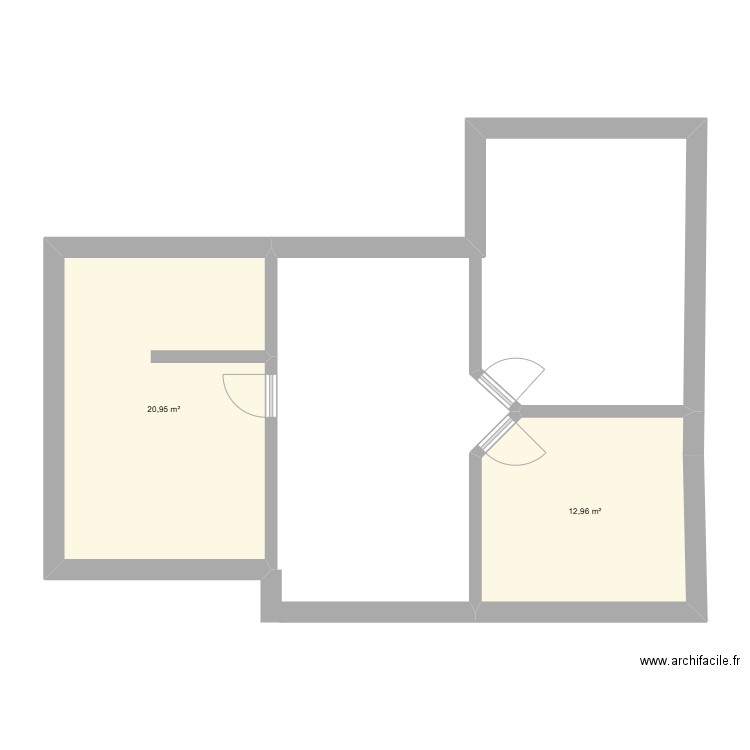 ETAGE ELEC. Plan de 2 pièces et 34 m2