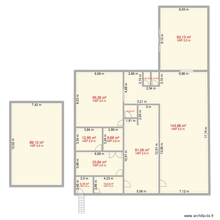 plan publicart 1er etage. Plan de 13 pièces et 483 m2