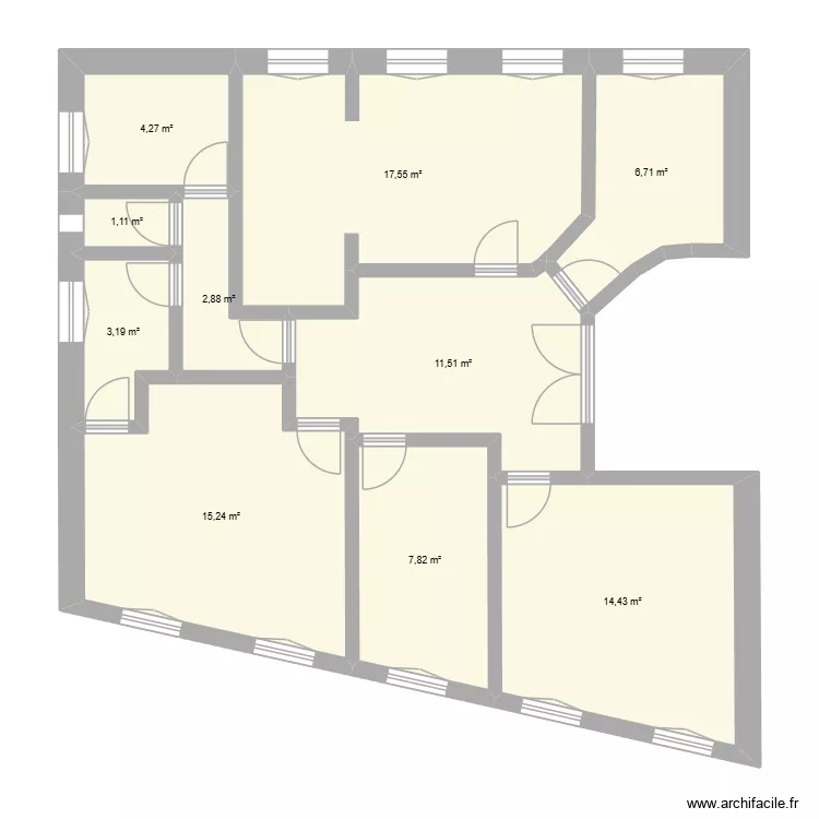 test. Plan de 10  et 85 m²