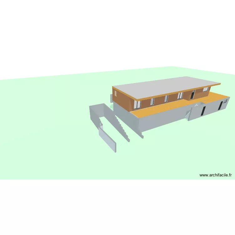 Maison d'h&ocirc;tes. Plan de 1  et 155 m²