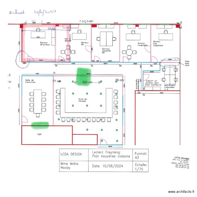 LCDA LECLERC . Plan de 0 pièce et 0 m2