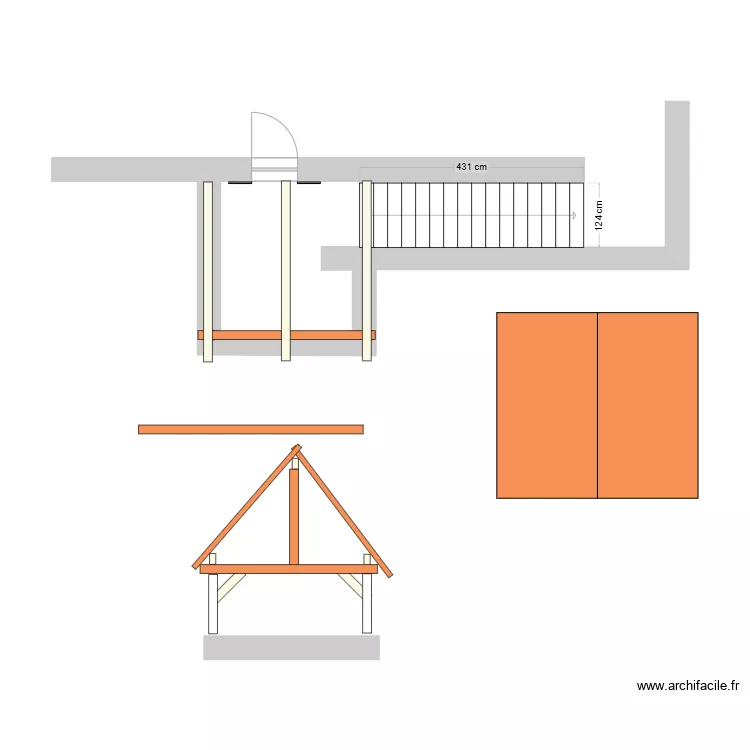 toiture terrasse. Plan de toiture terrasse. Plan de