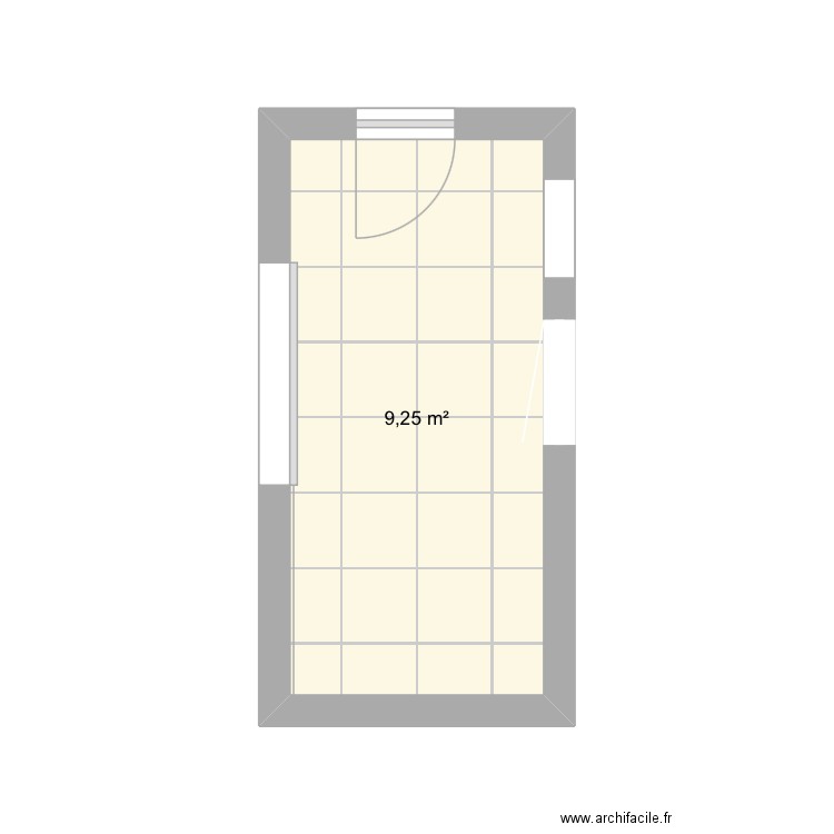 Hamam jamel. Plan de 1 pièce et 9 m2