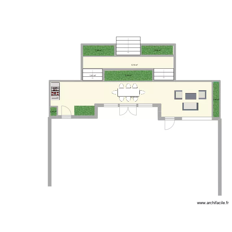 De Raef terrasse v2. Plan de 
