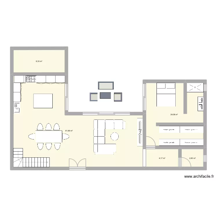 Plan 1. Plan de 5 pièces et 101 m² Plan 1. Plan de 5 pièces et 101 m²