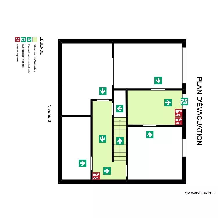 plan d'evacuation niveau 0. Plan de plan d'evacuation niveau 0. Plan de