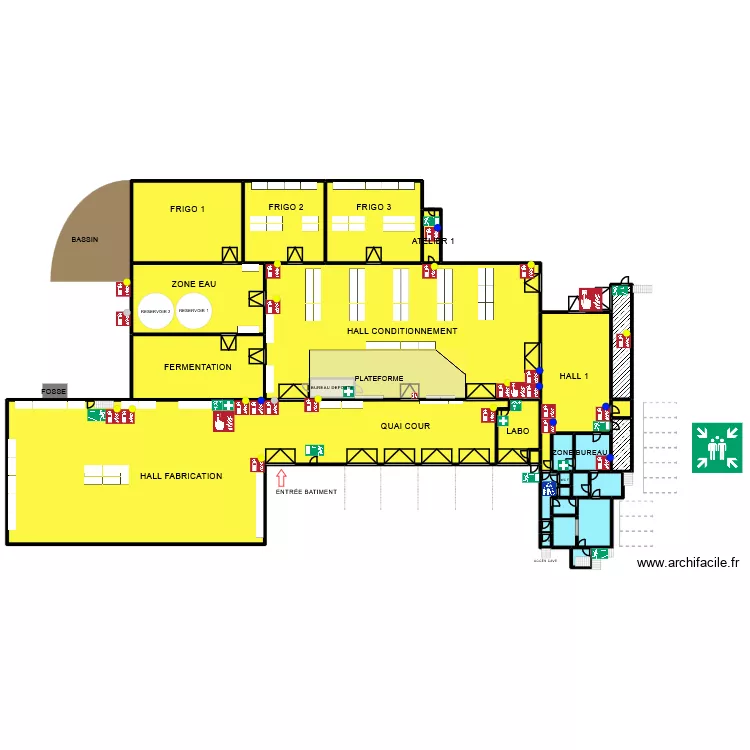 B&acirc;timent L'Herbier Phylae. Plan de 