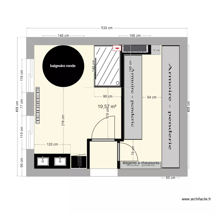 plan salle de bains facebook. Plan de 