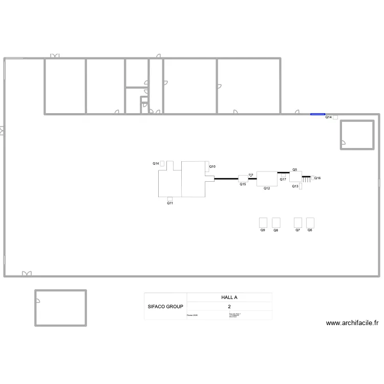 Hall A-2. Plan de 9 et 3570 m² Hall A-2. Plan de 9 et 3570 m²