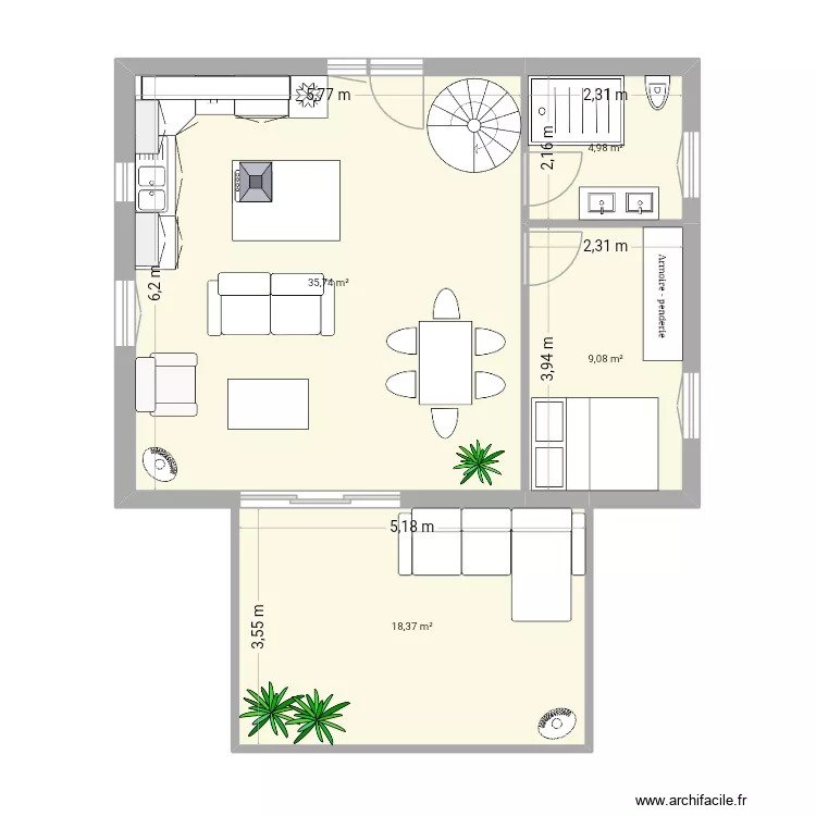 Base 1. Plan de 4 et 68 m² Base 1. Plan de 4 et 68 m²