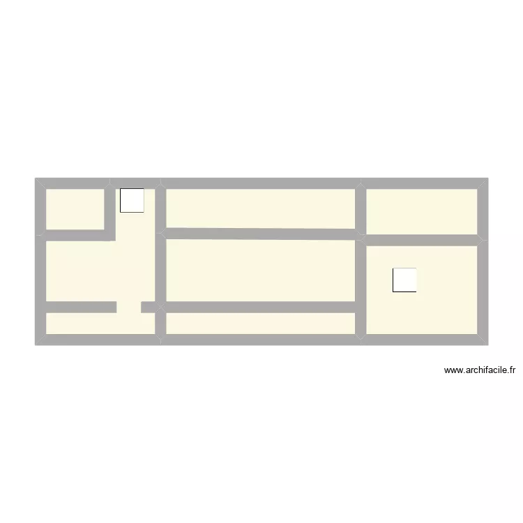 YEKA plan cave. Plan de 5  et 33 m²